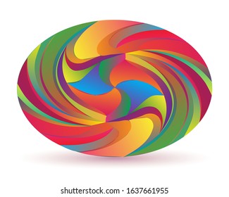 Isolated easter egg on a white background, Vector illustration