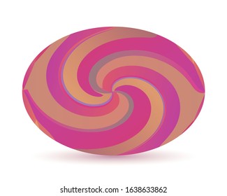 Isolated easter egg on a white background, Vector illustration