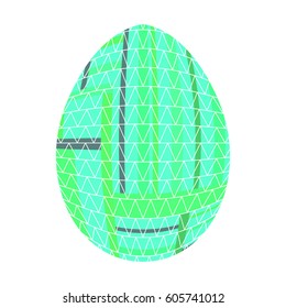 Isolated easter egg on a white background, Vector illustration