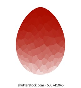 Isolated easter egg on a white background, Vector illustration