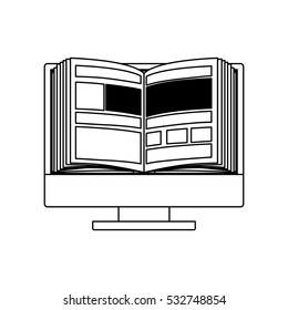 Isolated ebook and computer design