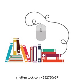Isolated ebook and mouse design