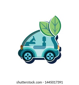 Isolated eco car design vector ilustration
