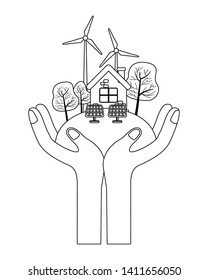 Isolated eco wind mill and solar panel design
