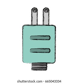 isolated ecologic electric plug