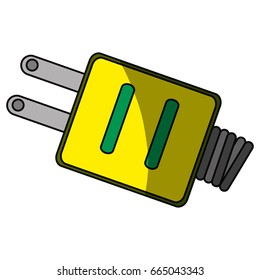isolated ecologic electric plug