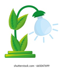 isolated ecology lamp