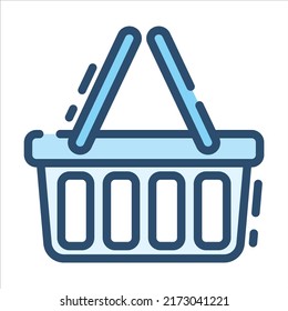 Isolierte E-Commerce-Theme Blue Icons EPS10 Kostenlose Vektorgrafik