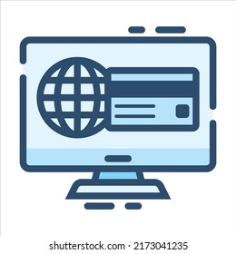 Tema de Ecommerce aislado Iconos azules EPS 10 Gráfica vectorial libre