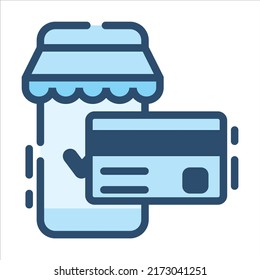 Tema de Ecommerce aislado Iconos azules EPS 10 Gráfica vectorial libre