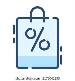 Isolated Ecommerce Theme Blue Icons EPS 10 Free Vector Graphic