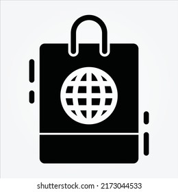 Isolated Ecommerce Theme Glyph Icons EPS 10 Free Vector Graphic