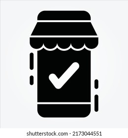 Isolated Ecommerce Theme Glyph Icons EPS 10 Free Vector Graphic