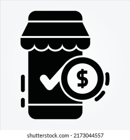Isolated Ecommerce Theme Glyph Icons EPS 10 Free Vector Graphic