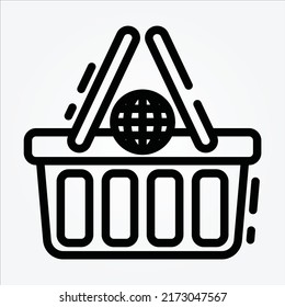 Isolated Ecommerce Theme Line Icons EPS 10 Free Vector Graphic
