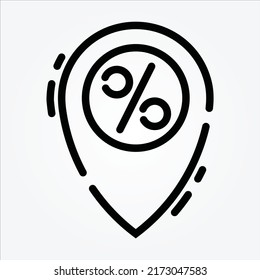 Iconos de línea del tema del comercio electrónico aislados EPS 10 Gráfica vectorial libre