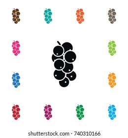 Isolated Edible Icon. Sweet Vector Element Can Be Used For Redcurrant, Sweet, Edible Design Concept.