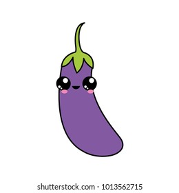 Isolated eggplant design