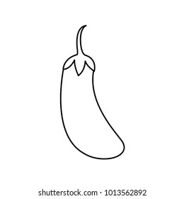 Isolated eggplant design