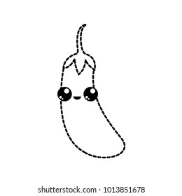 Isolated eggplant design