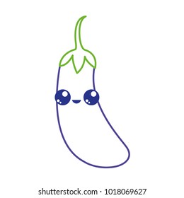 Isolated eggplant design
