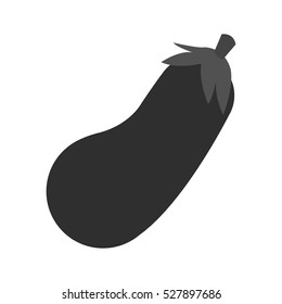 Isolated eggplant design