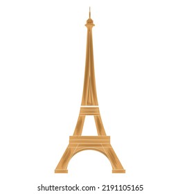 Isolated eiffel tower building landmark icon Vector