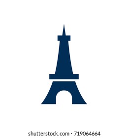 Isolated Eiffel Tower Icon Symbol On Clean Background. Vector Paris Element In Trendy Style.