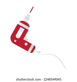 Isolated electric drill icon Flat design Vector