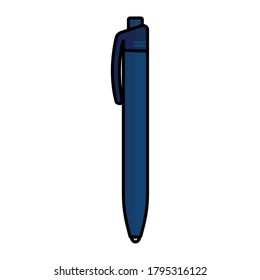 Isolated elegant pen icon. School supplies icon - Vector