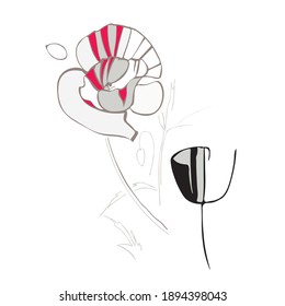 vector de dibujo manual de elemento aislado