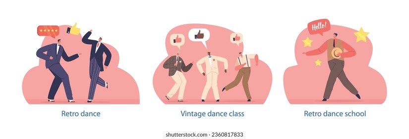 Isolated Elements With Retro Men Dance Showcases Suave Moves Inspired By Past Eras, Combining Charm, And Nostalgia