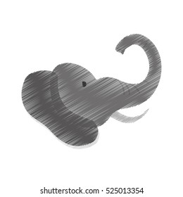 isolated elephant cartoon icon vector illustration graphic design