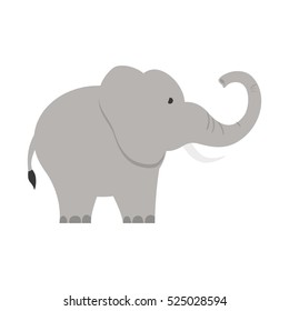 isolated elephant cartoon icon vector illustration graphic design
