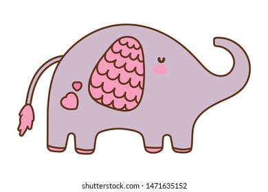 Isolated elephant cartoon vector design
