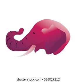 isolated elephant draw