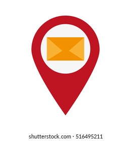 Isolated email envelope design
