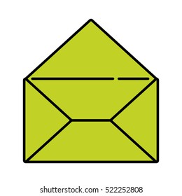 Isolated email envelope design