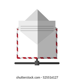 Isolated email envelope design