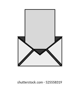 Isolated email envelope design