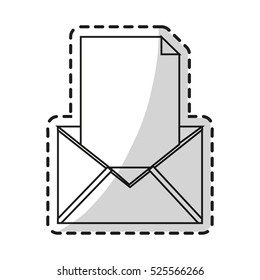 Isolated email envelope design