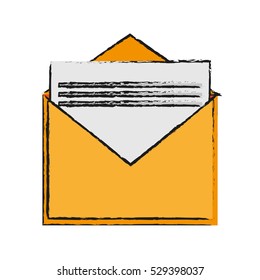 Isolated email envelope design