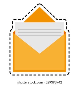 Isolated email envelope design