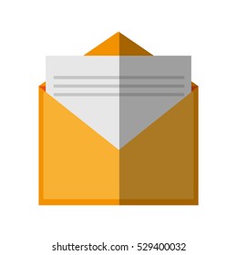Isolated email envelope design