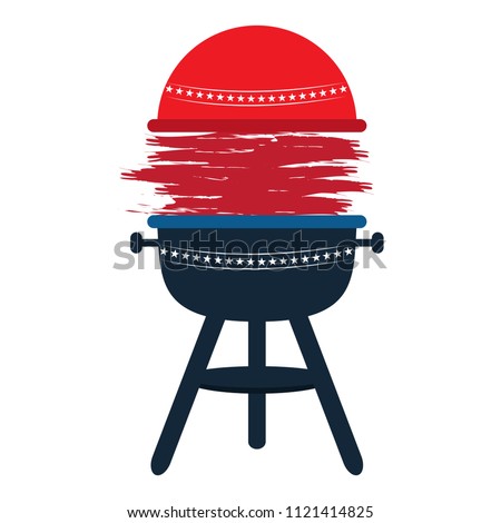 Isolated empty american emblem