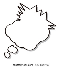 Isolated empty bubble chat. Vector illustration design