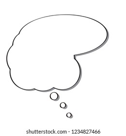 Isolated empty bubble chat. Vector illustration design