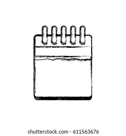 Isolated empty calendar