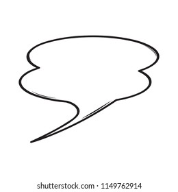 Isolated Empty Comic Speech Bubble Stock Vector (Royalty Free ...