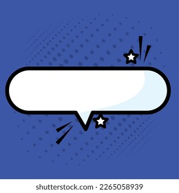 Einziger leerer Comicblase-Vektorgrafik